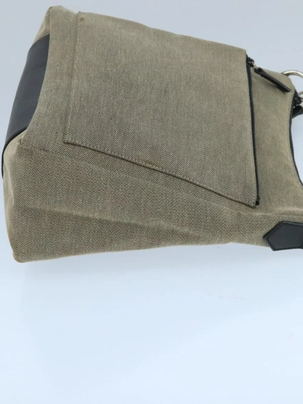 GUCCI Bamboo Hand Bag Outlet Canvas Beige 35692 Auth ep6849